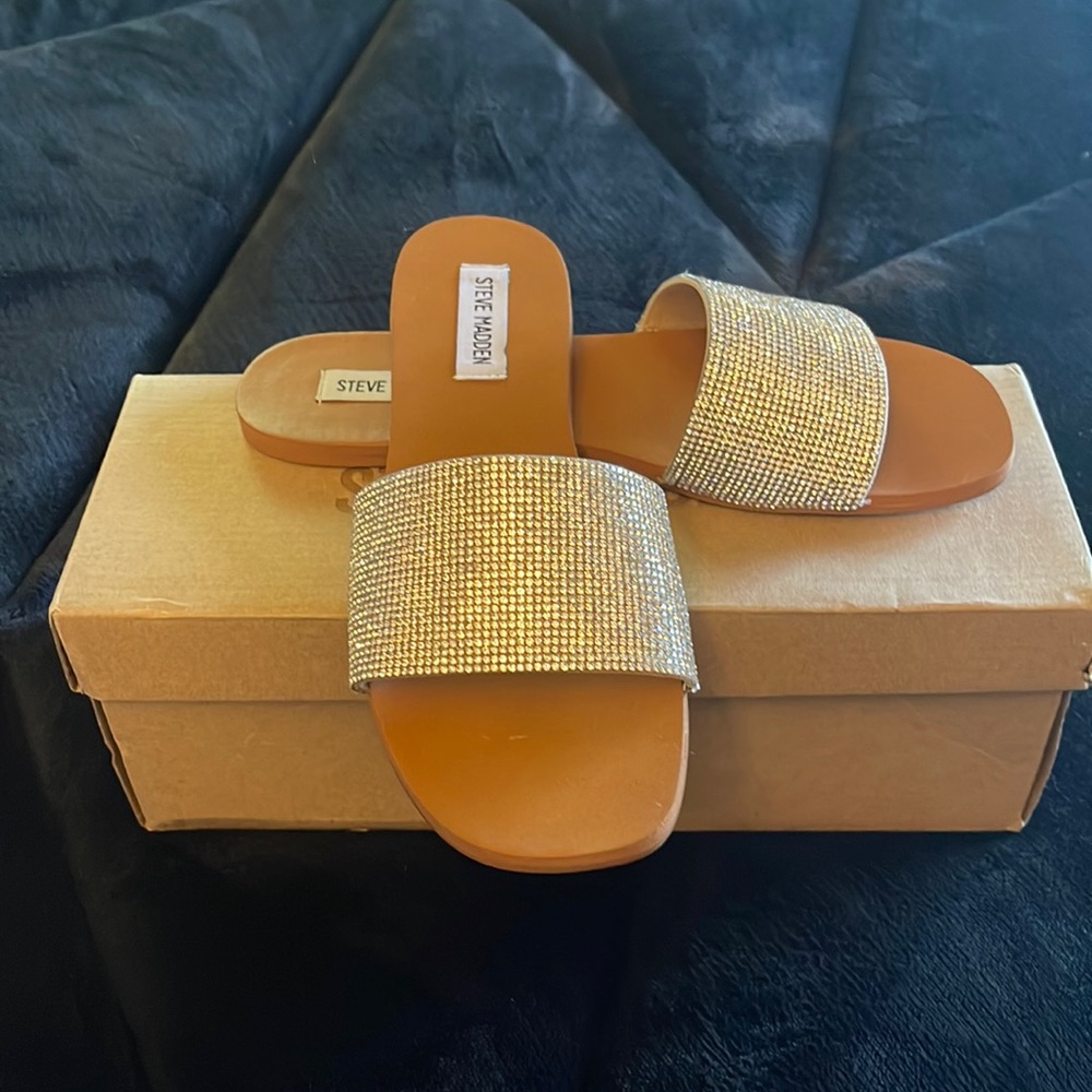 Steve Madden rhinestone sandals